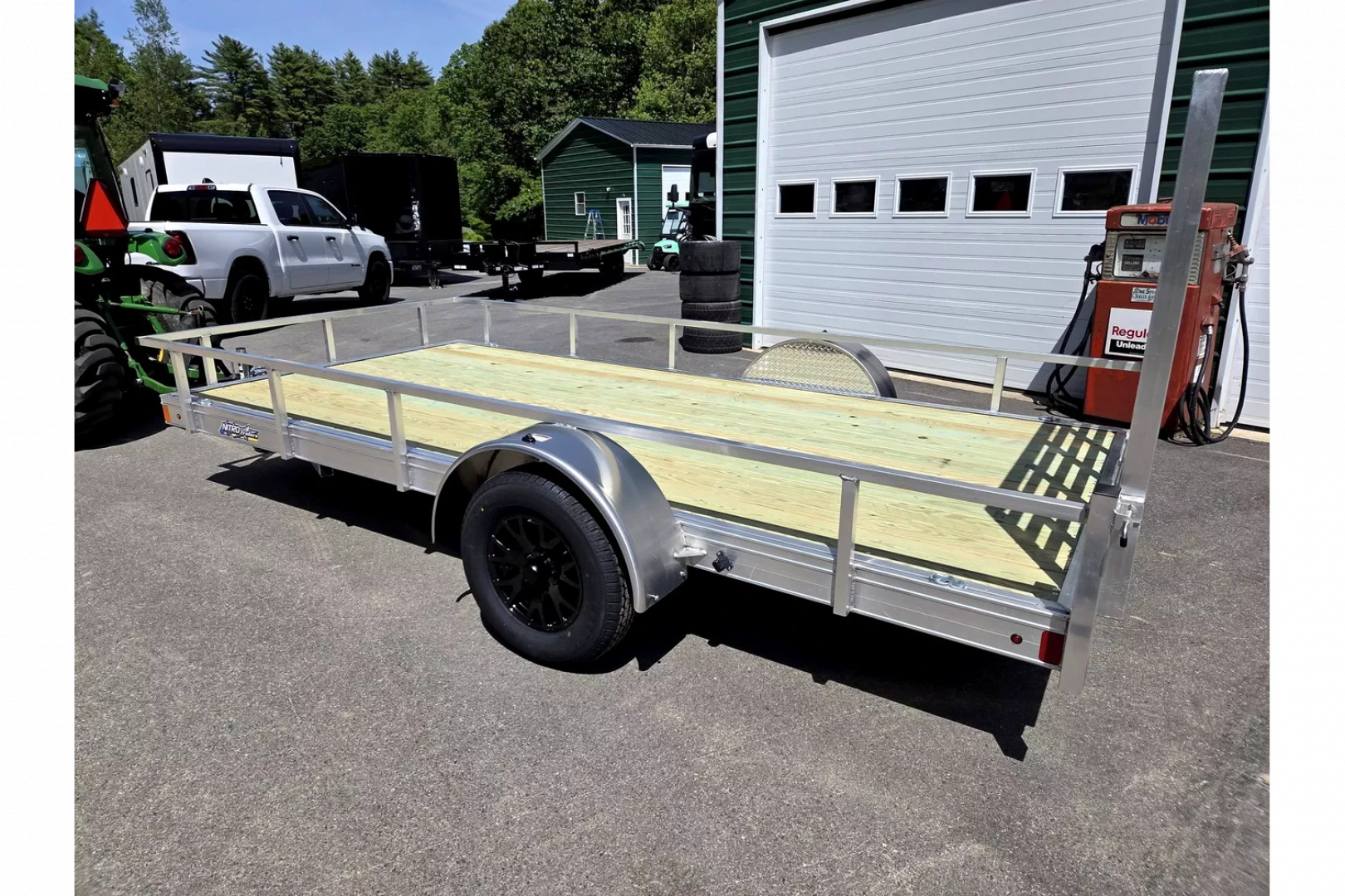 New 2025 6.5x14 aluminum utility trailer with aluminum wheels - Nitro