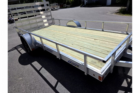 New 2025 6.5x14 aluminum utility trailer with aluminum wheels - Nitro