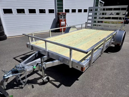 New 2025 6.5x14 aluminum utility trailer with aluminum wheels - Nitro