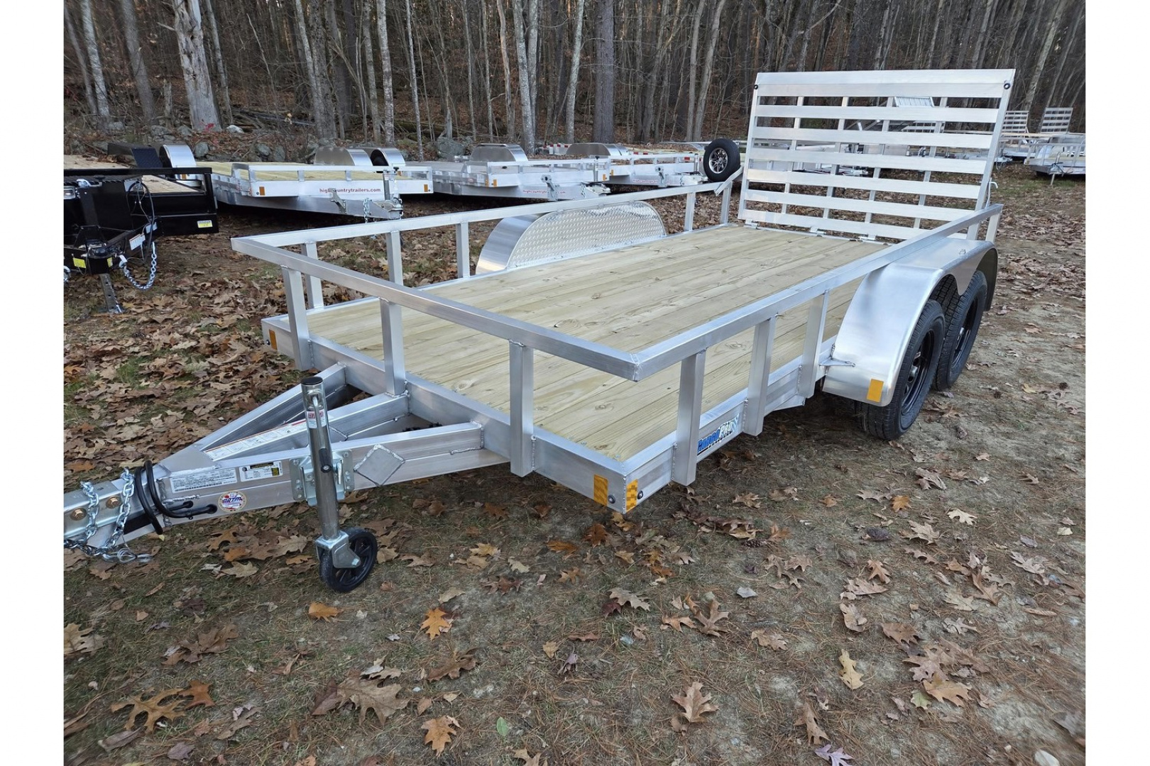 New 2026 6.5x16 aluminum utility trailer tandem axle with brakes - High Country Trailers