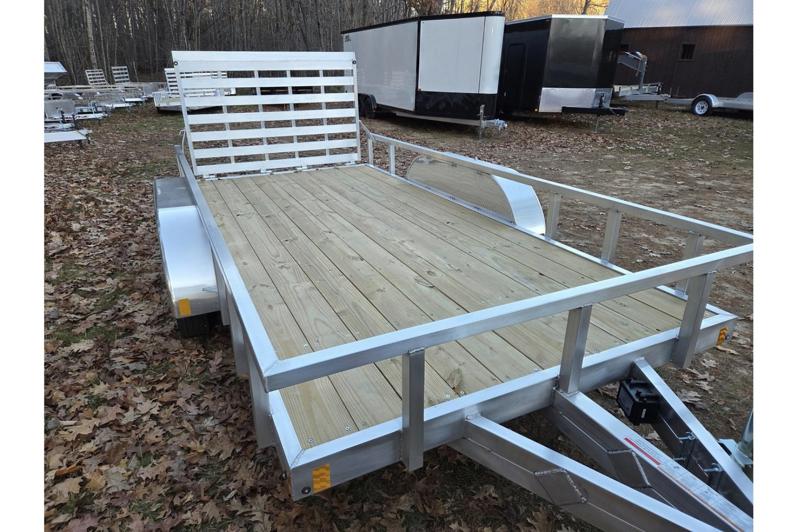 New 2026 6.5x16 aluminum utility trailer tandem axle with brakes - High Country Trailers