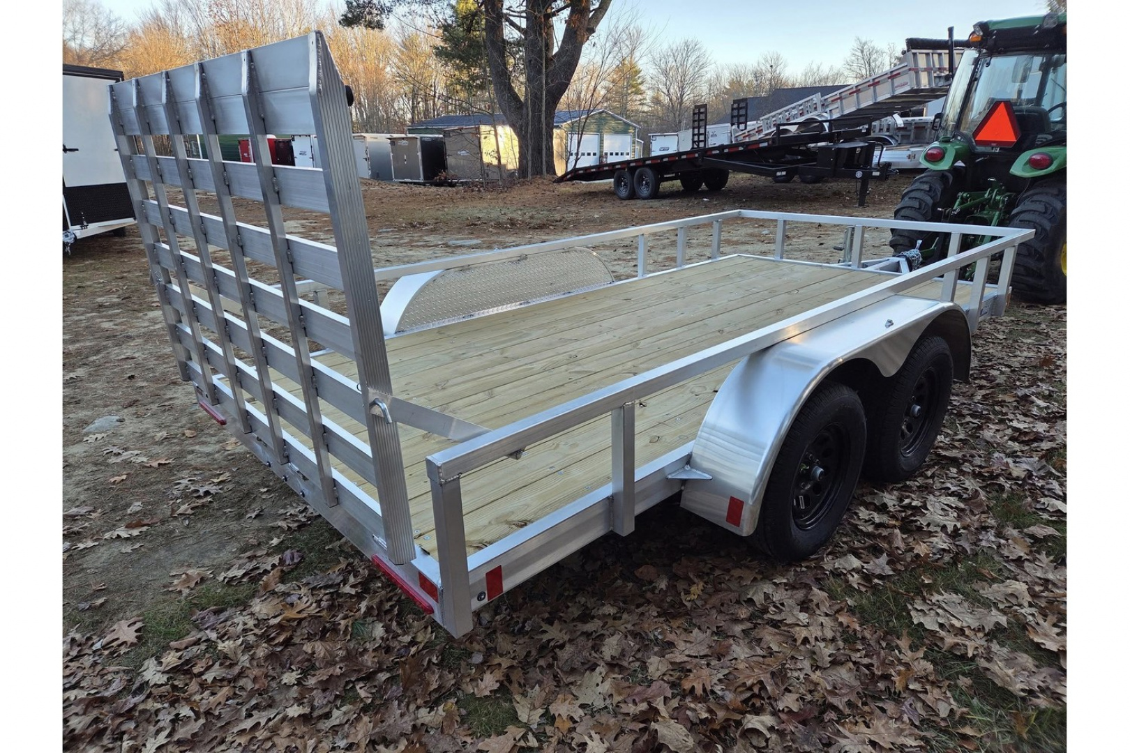 New 2026 6.5x16 aluminum utility trailer tandem axle with brakes - High Country Trailers