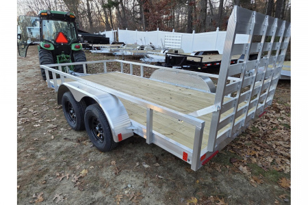 New 2026 6.5x16 aluminum utility trailer tandem axle with brakes - High Country Trailers