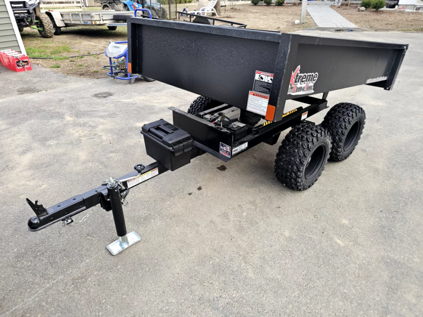 New 2025 xt 200 4x6 off road dump trailer dual axle - Extreme Road & Trail