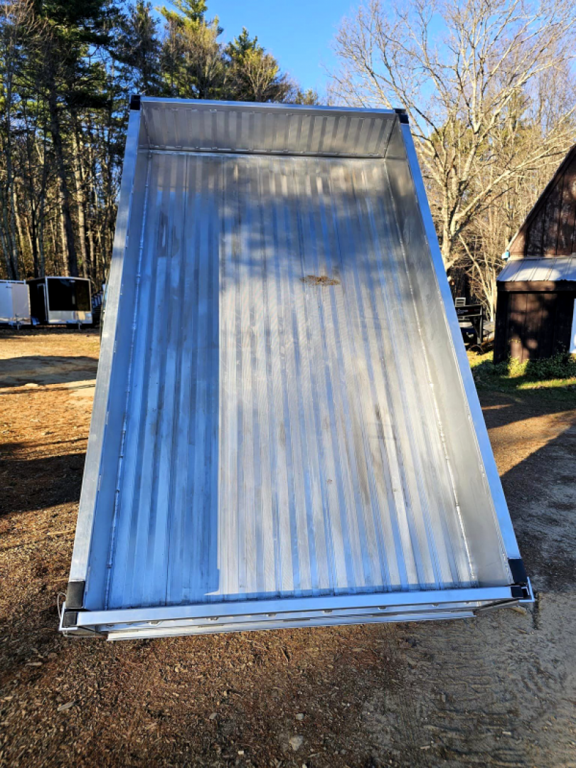 New 2025 4.5x8 aluminum dump trailer with ramps - Rance Aluminum Trailers