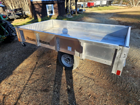 New 2025 4.5x8 aluminum dump trailer with ramps - Rance Aluminum Trailers