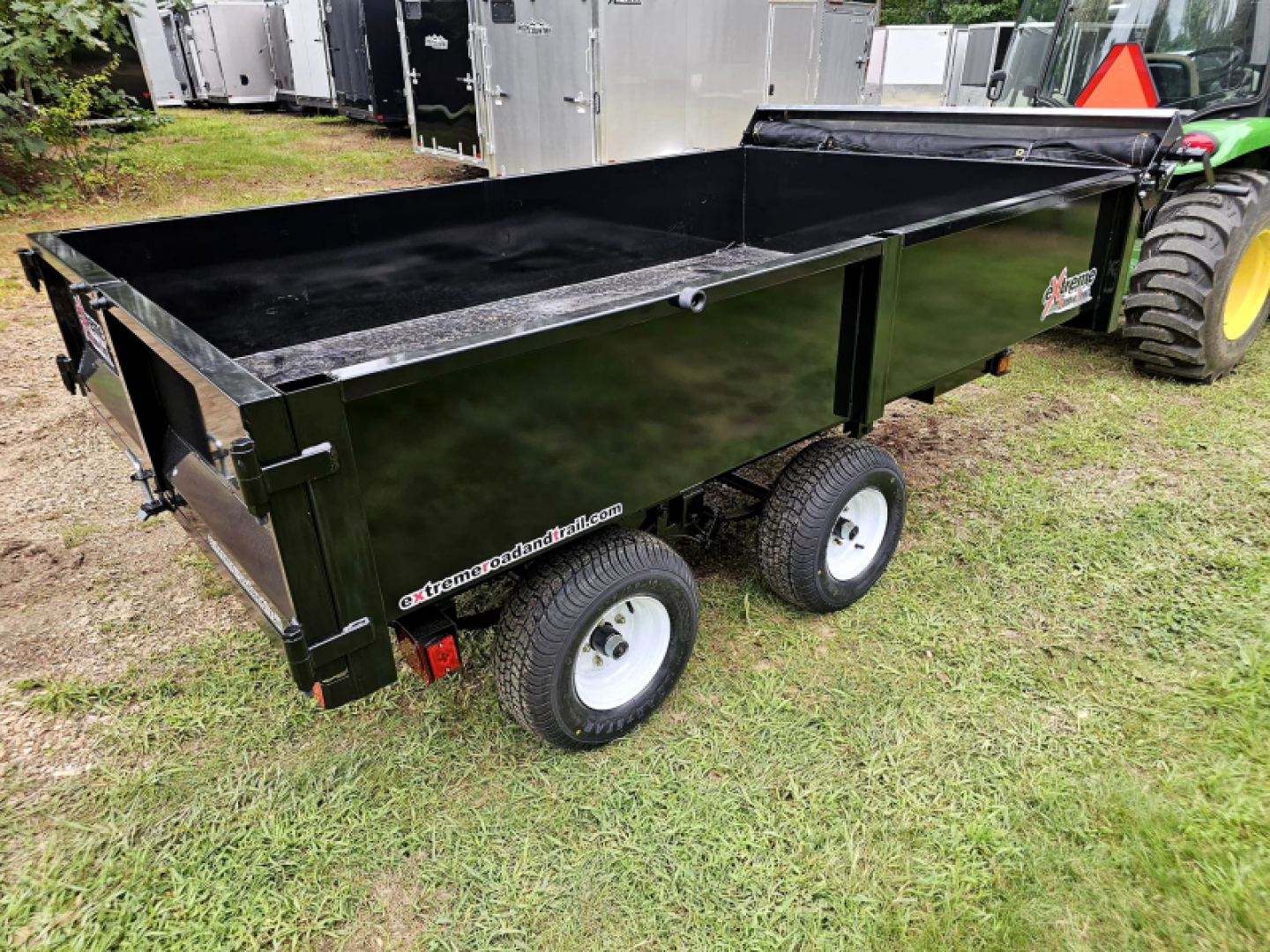 New 2024 xrt418 dump trailer 5.5x9 with with ramps & tarp kit - Extreme Road & Trail