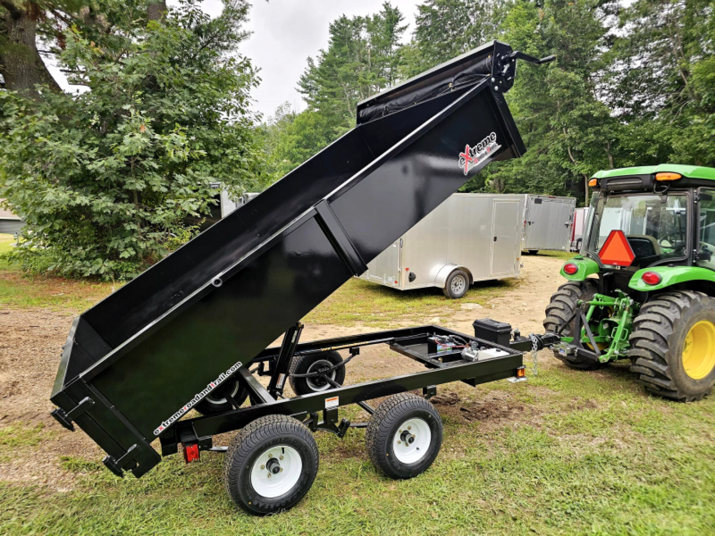 New 2024 xrt418 dump trailer 5.5x9 with with ramps & tarp kit - Extreme Road & Trail