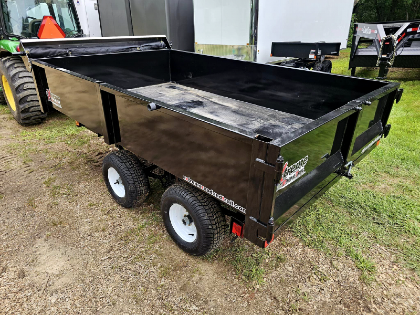 New 2024 xrt418 dump trailer 5.5x9 with with ramps & tarp kit - Extreme Road & Trail