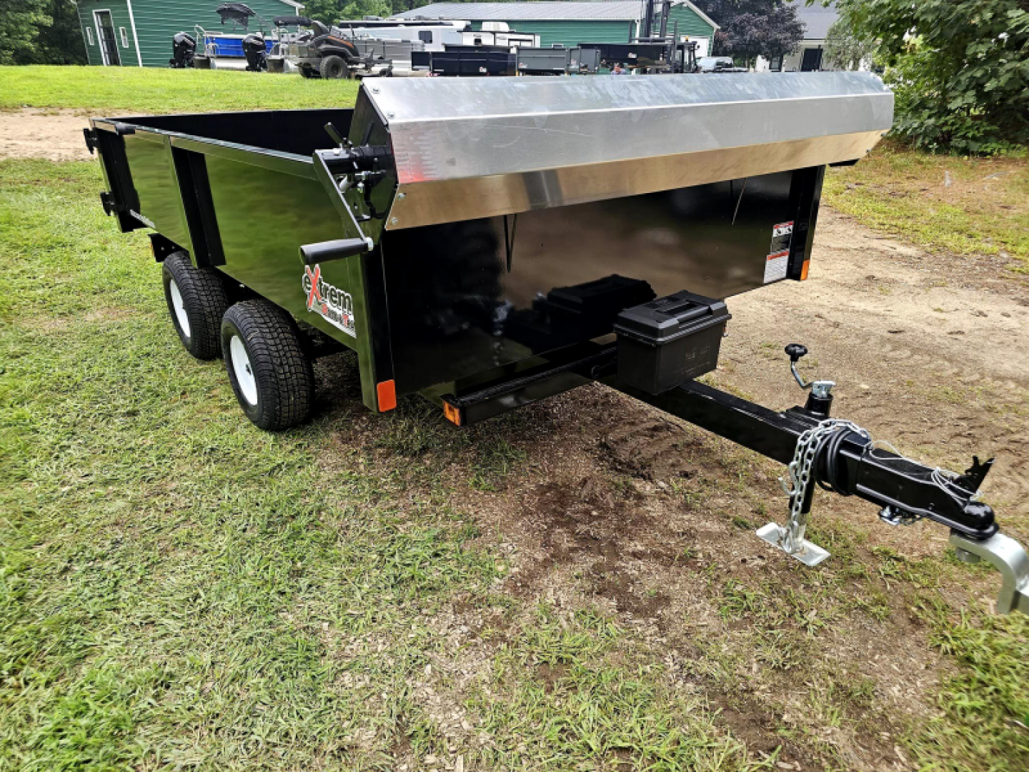 New 2024 xrt418 dump trailer 5.5x9 with with ramps & tarp kit - Extreme Road & Trail