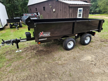 New 2024 xrt418 dump trailer 5.5x9 with with ramps & tarp kit - Extreme Road & Trail