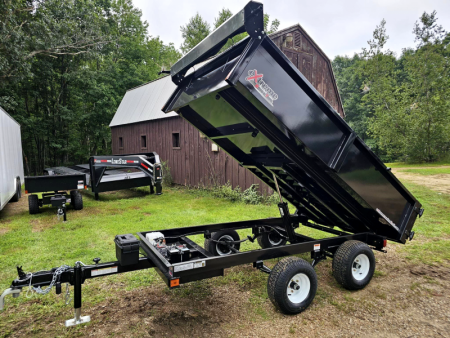 New 2024 xrt418 dump trailer 5.5x9 with with ramps & tarp kit - Extreme Road & Trail