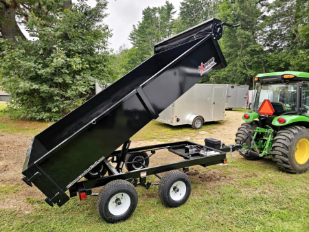 New 2024 xrt418 dump trailer 5.5x9 with with ramps & tarp kit - Extreme Road & Trail