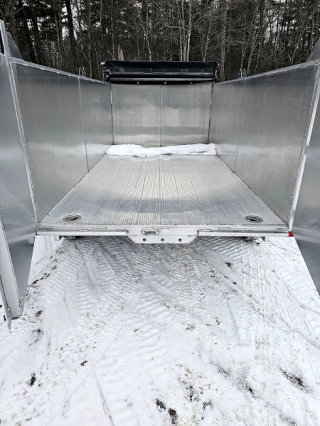 New 2024 7x14 14k gvwr aluminum dump trailer high sides - High Country Trailers
