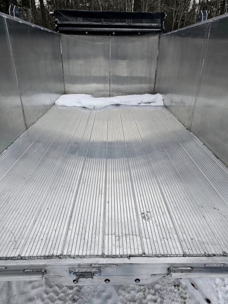 New 2024 7x14 14k gvwr aluminum dump trailer high sides - High Country Trailers