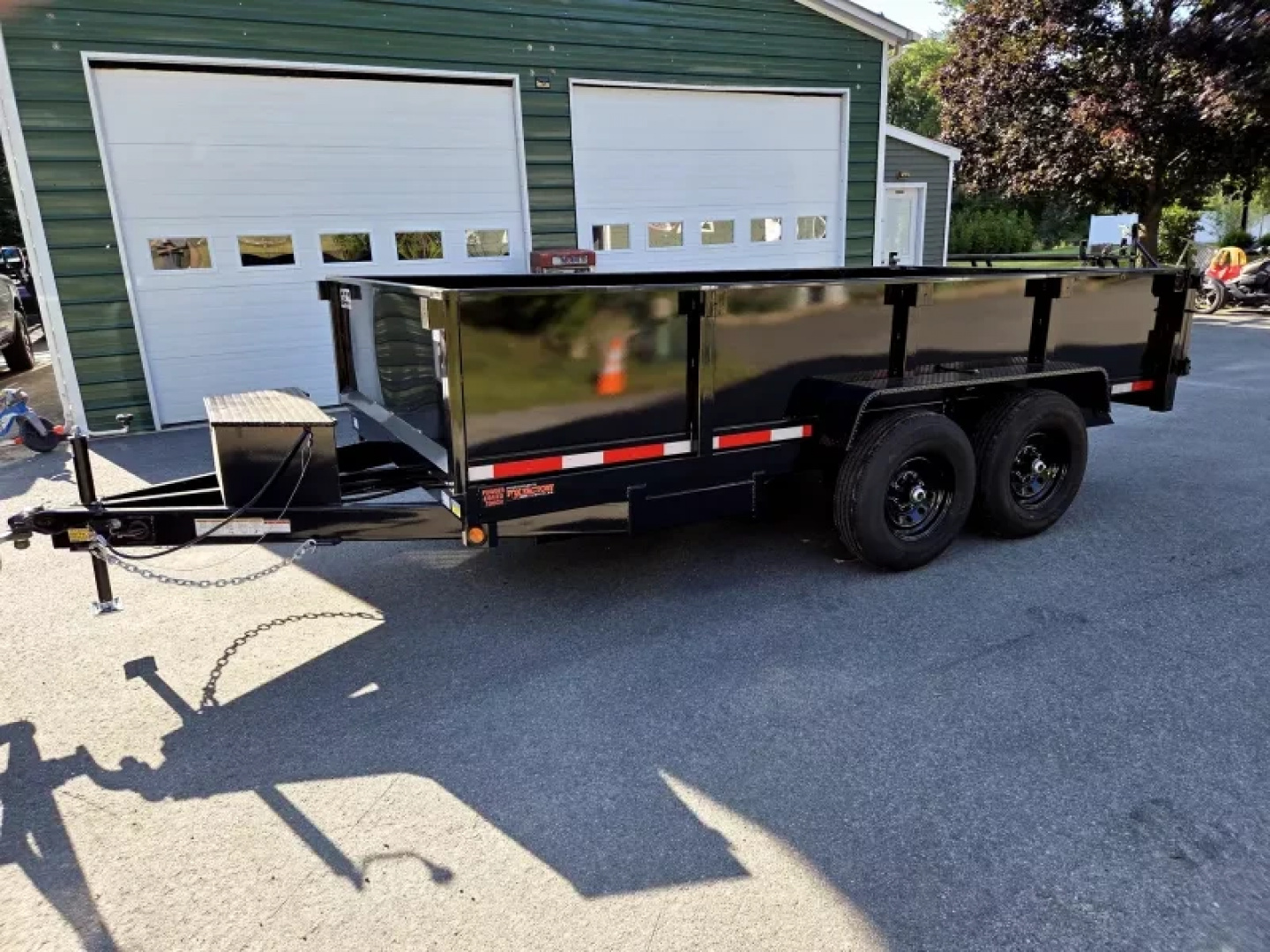 New 2026 7x14 14,000lb gvwr dump trailer with 2 foot sides - Quality Steel & Aluminum Products, LLC