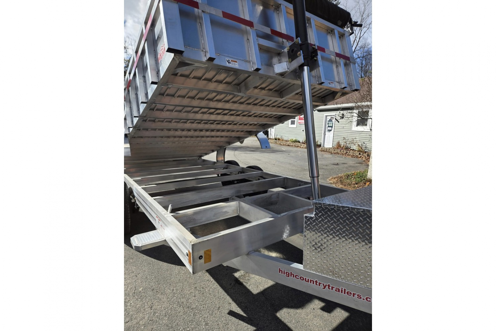 New 2026 7x16 14000lb gvwr dump trailer with ramps and tarp kit - High Country Trailers