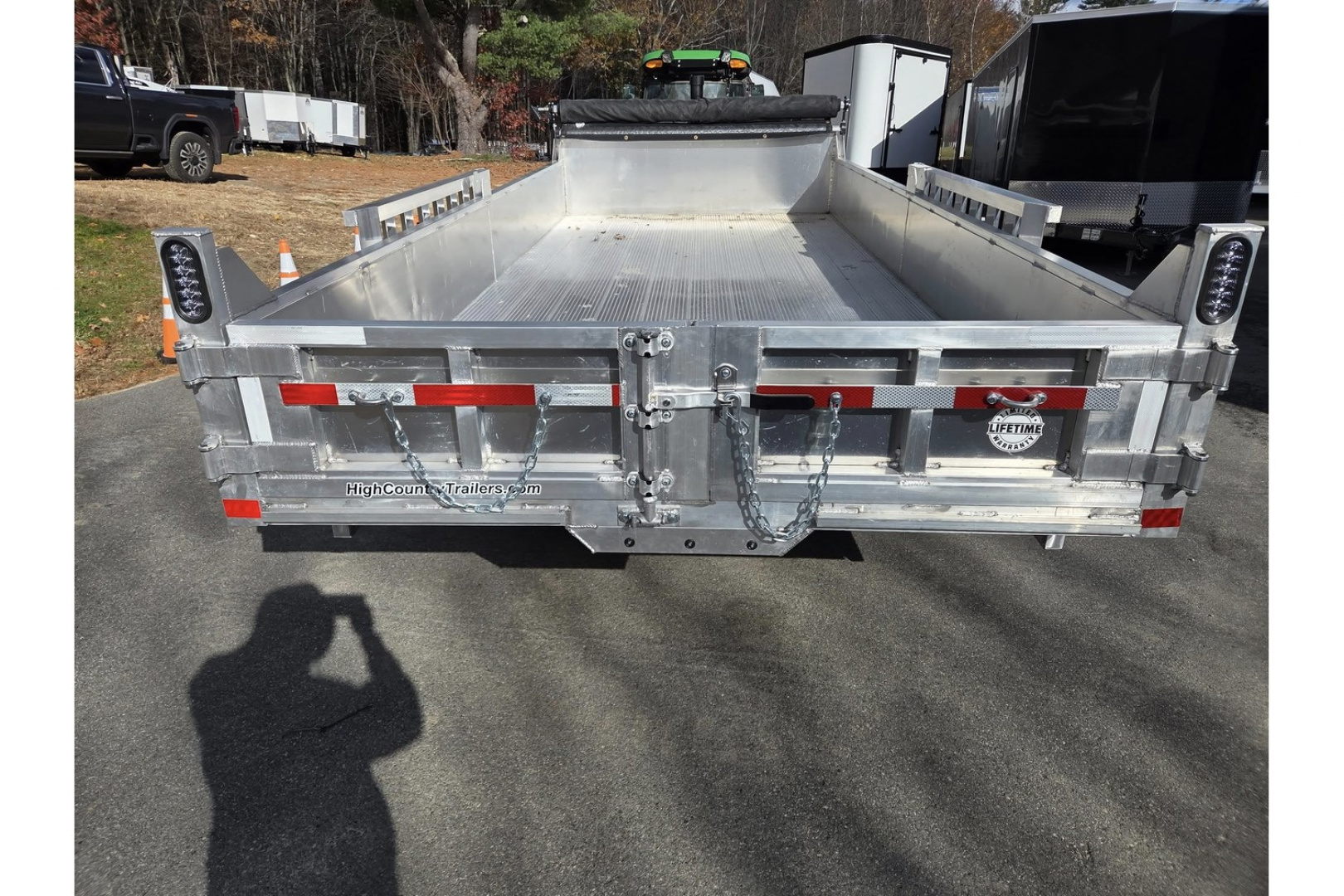 New 2026 7x16 14000lb gvwr dump trailer with ramps and tarp kit - High Country Trailers