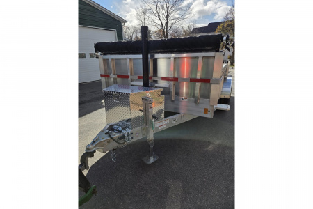 New 2026 7x16 14000lb gvwr dump trailer with ramps and tarp kit - High Country Trailers