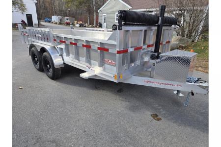 New 2026 7x16 14000lb gvwr dump trailer with ramps and tarp kit - High Country Trailers