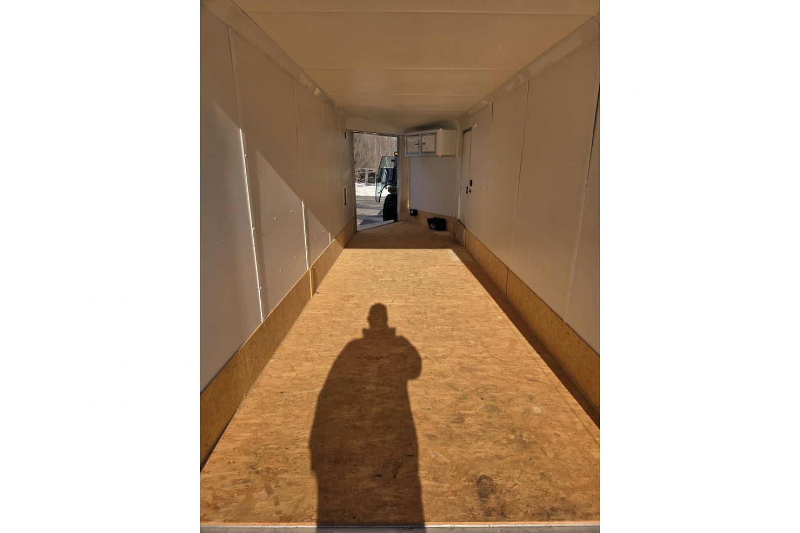 New 2023 7x20 aluminum snowmobile trailer 3 or 4 place left over wit extra height and upgrades - Rance Aluminum Trailers