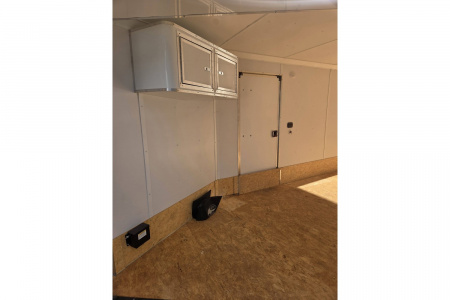 New 2023 7x20 aluminum snowmobile trailer 3 or 4 place left over wit extra height and upgrades - Rance Aluminum Trailers