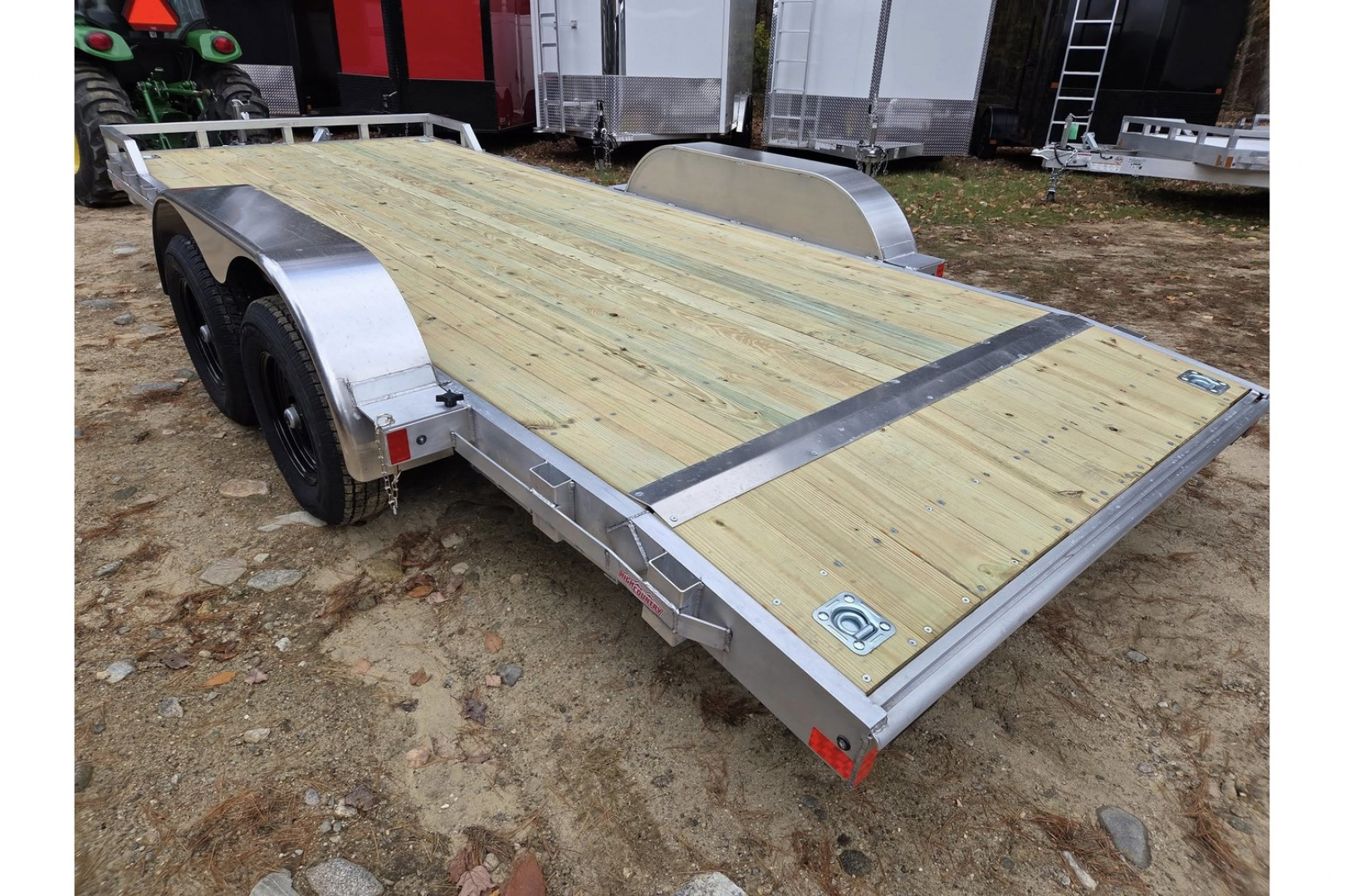 New 2026 7x18 aluminum car trailer utility trailer with upgrades 9990lb gvwr - High Country Trailers
