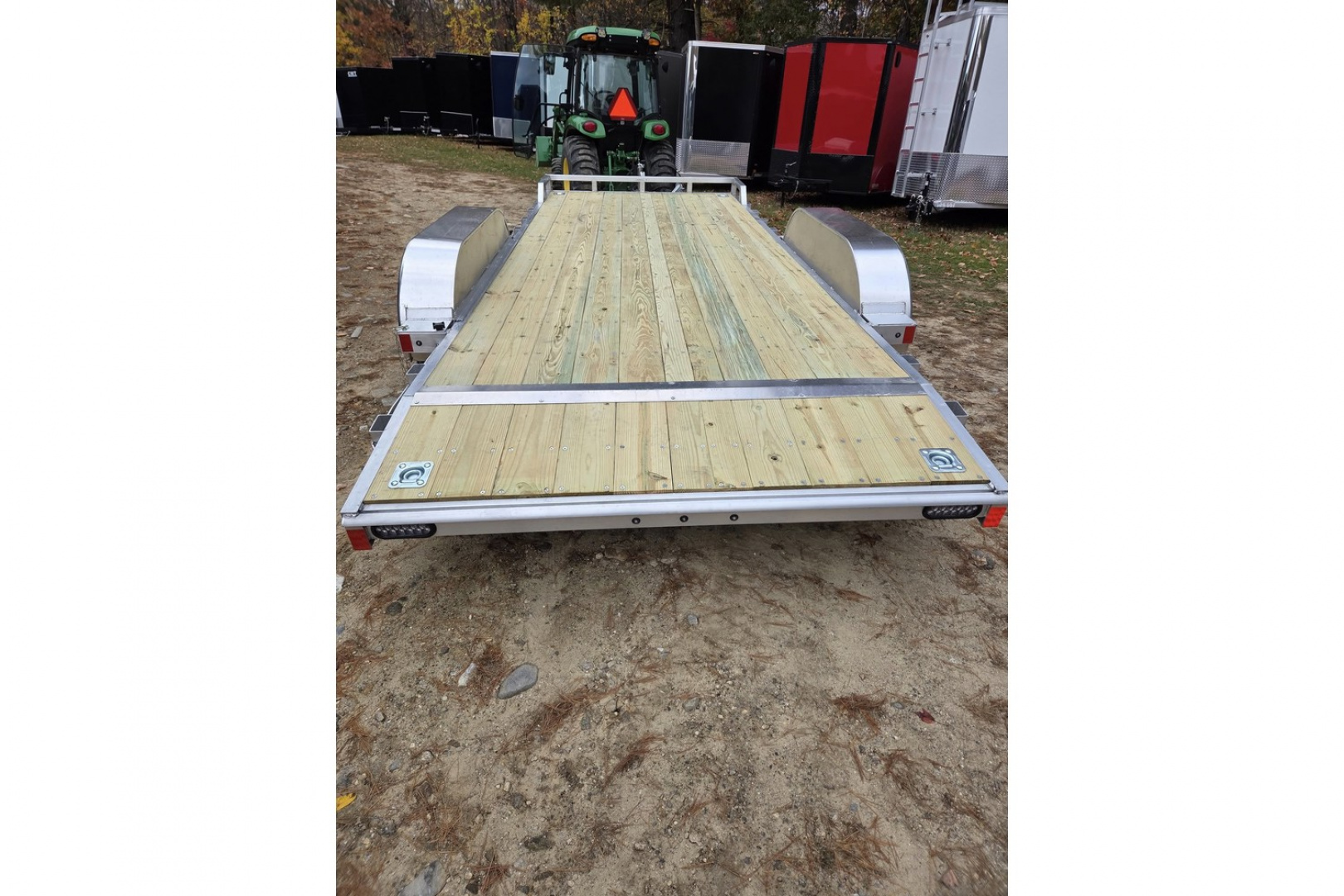 New 2026 7x18 aluminum car trailer utility trailer with upgrades 9990lb gvwr - High Country Trailers