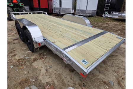 New 2026 7x18 aluminum car trailer utility trailer with upgrades 9990lb gvwr - High Country Trailers
