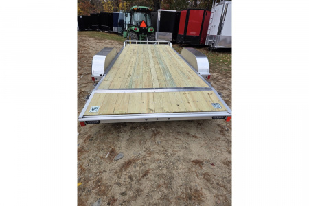 New 2026 7x18 aluminum car trailer utility trailer with upgrades 9990lb gvwr - High Country Trailers