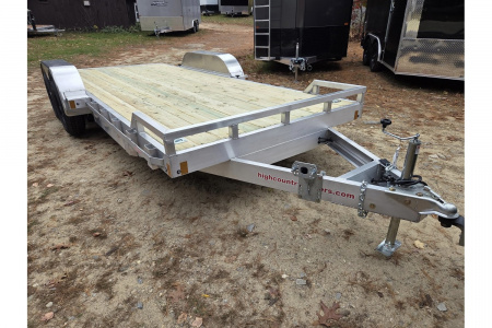 New 2026 7x18 aluminum car trailer utility trailer with upgrades 9990lb gvwr - High Country Trailers