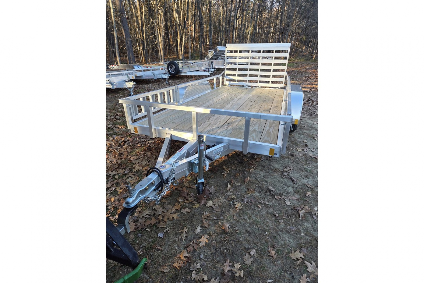 New 2026 6.5x14 aluminum utility trailer dual axle with atv ramp kit - High Country Trailers