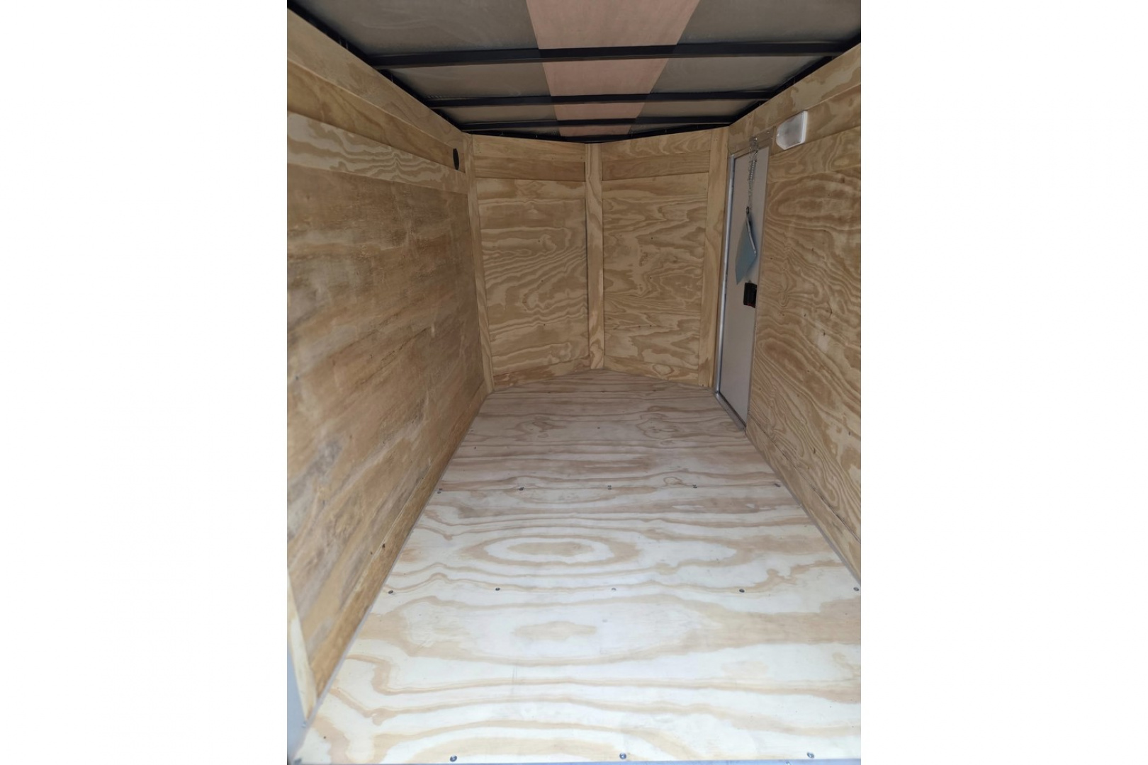 New 2026 5x8 Enclosed Cargo Trailer with side door and rear ramp Black - Anvil Trailers