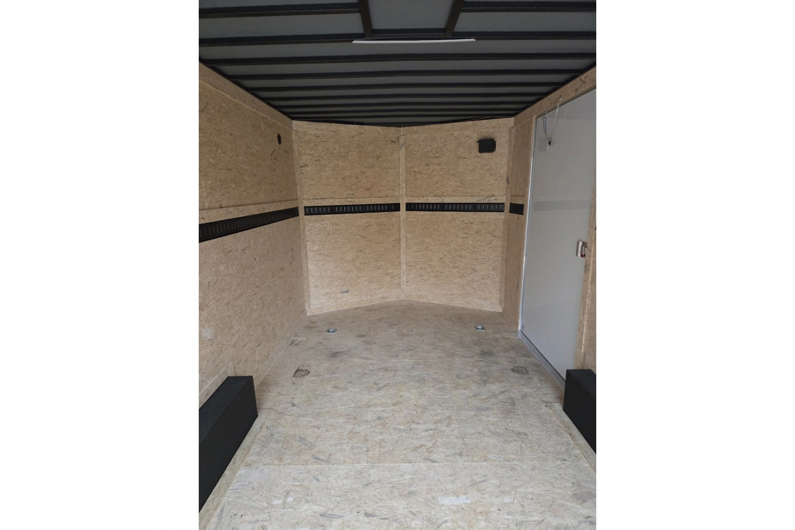 New 2026 8.5x16 extra height enclosed cargo trailer with wall e trac and poly core siding rear ramp door - Covered Wagon