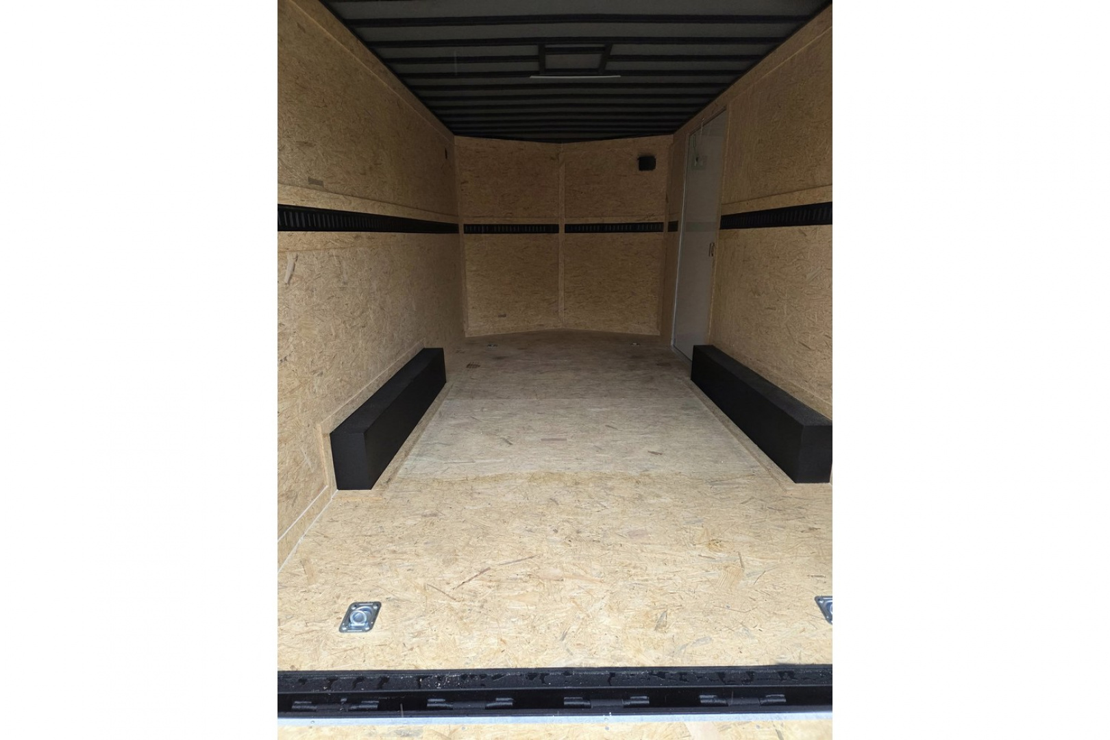 New 2026 8.5x16 extra height enclosed cargo trailer with wall e trac and poly core siding rear ramp door - Covered Wagon