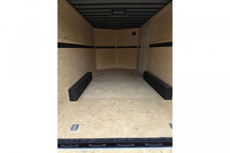 New 2026 8.5x16 extra height enclosed cargo trailer with wall e trac and poly core siding rear ramp door - Covered Wagon