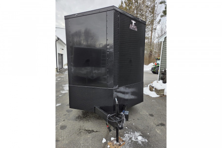 New 2026 7x16 extra height enclosed cargo trailer with black out trim package - Anvil Trailers
