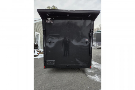 New 2026 7x16 extra height enclosed cargo trailer with black out trim package - Anvil Trailers