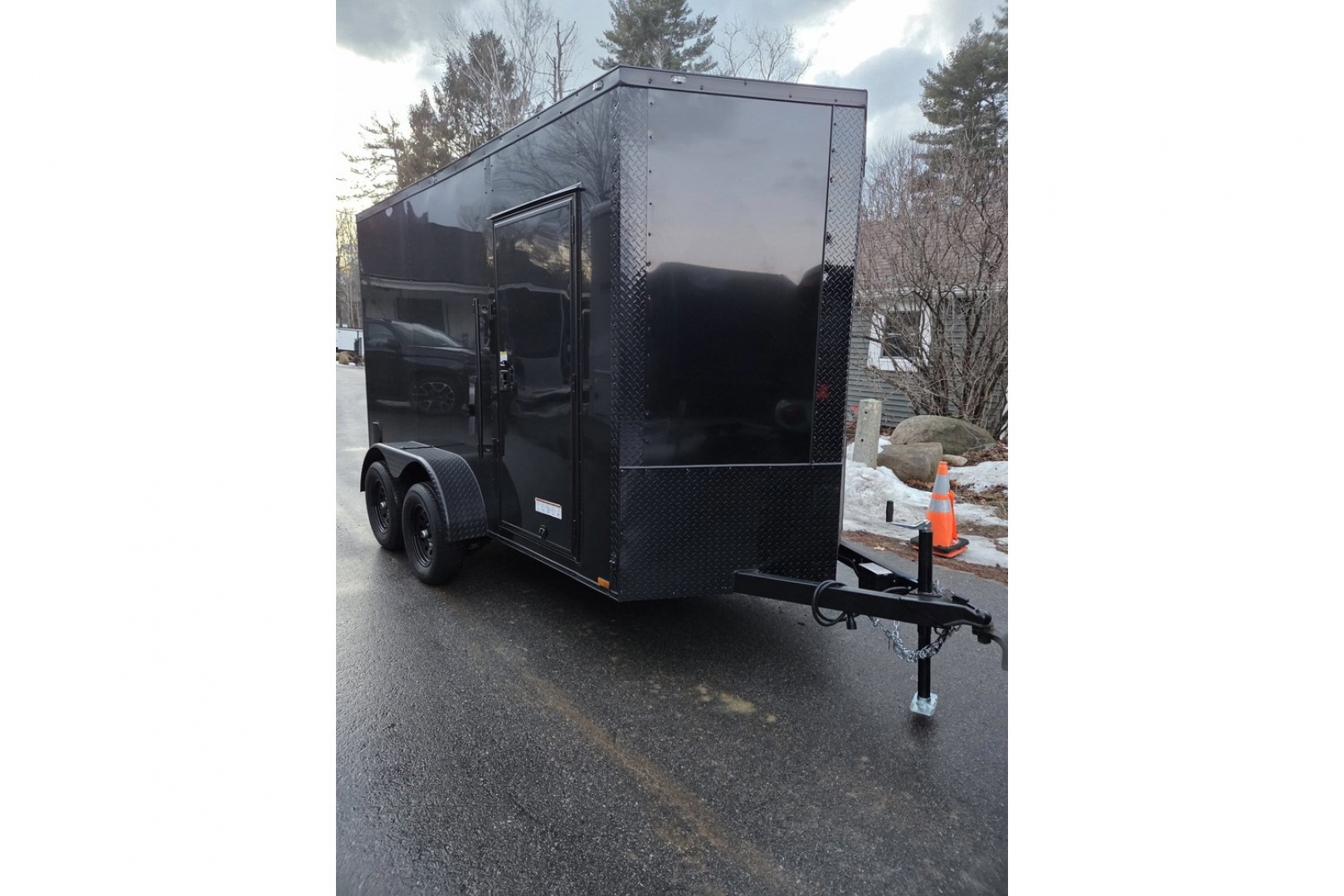 New 2026 6x12 dual axle enclosed cargo trailer with rear ramp - Anvil Trailers