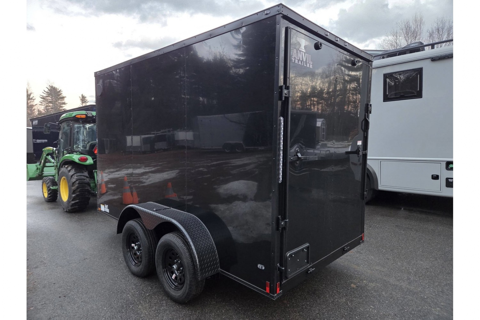 New 2026 6x12 dual axle enclosed cargo trailer with rear ramp - Anvil Trailers