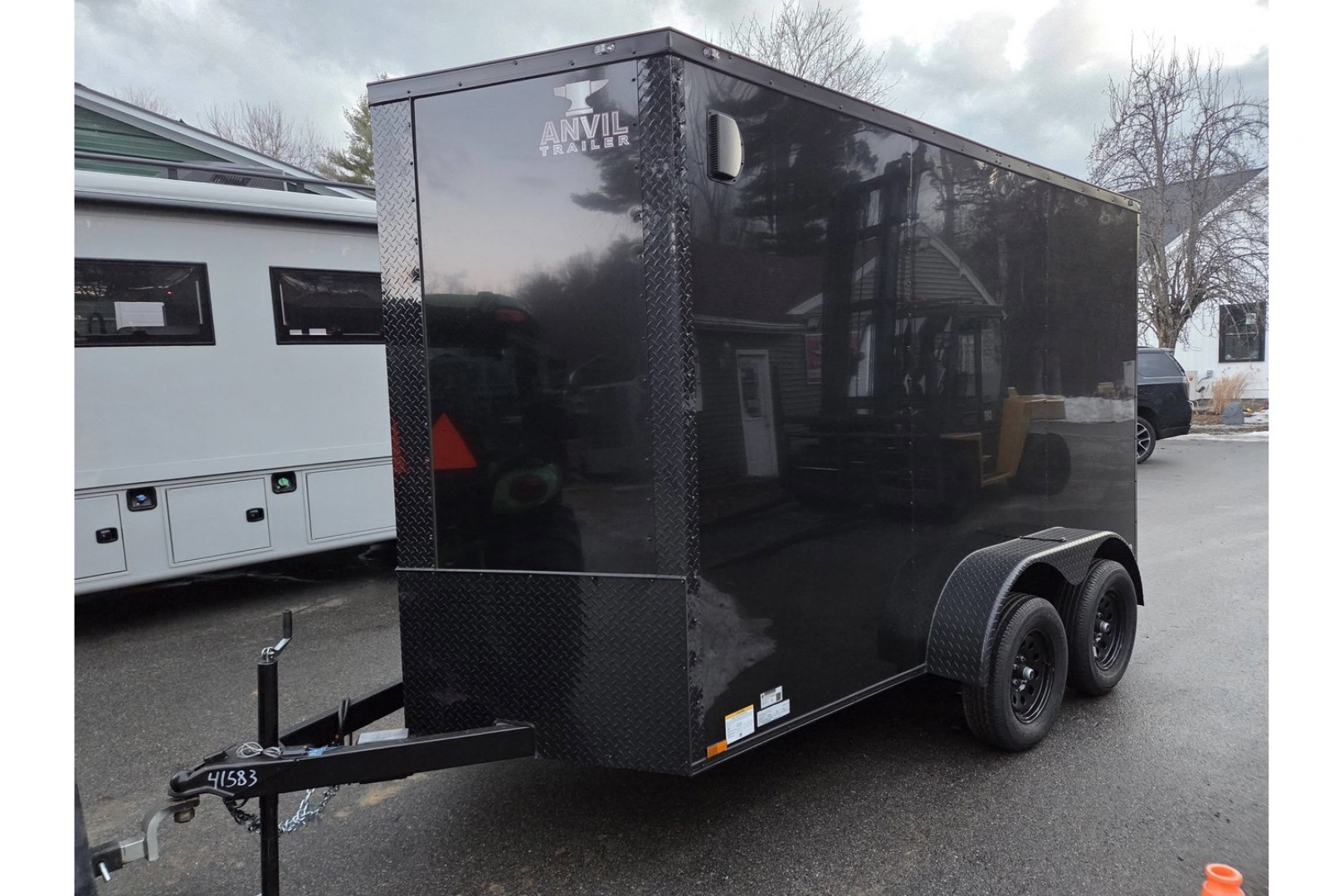 New 2026 6x12 dual axle enclosed cargo trailer with rear ramp - Anvil Trailers