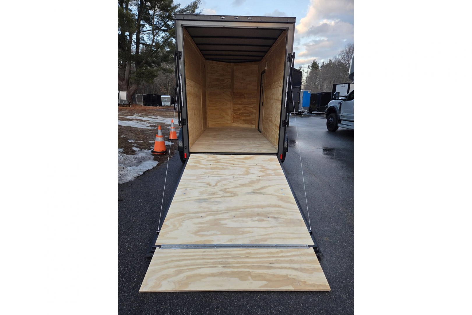 New 2026 6x12 dual axle enclosed cargo trailer with rear ramp - Anvil Trailers