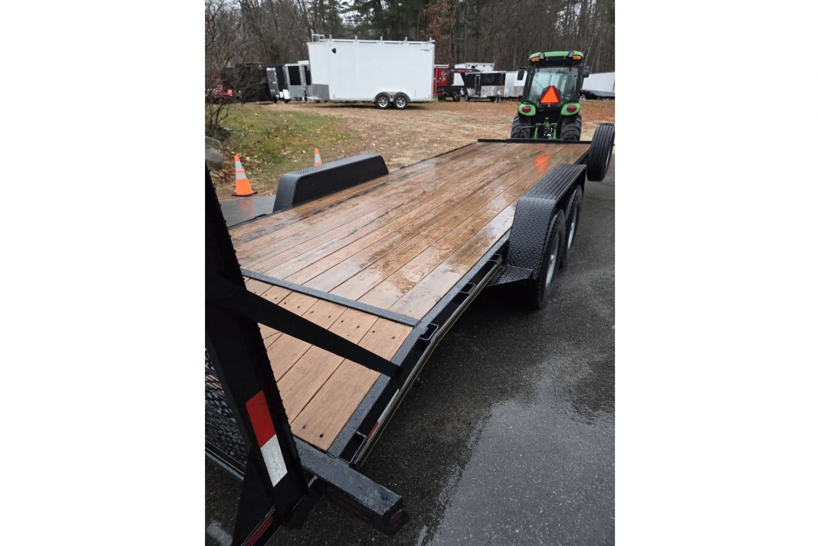 New 2025 7X22 HD Equipment trailer with full width ramps 15,000lb gvwr - KAUFMAN TRAILERS