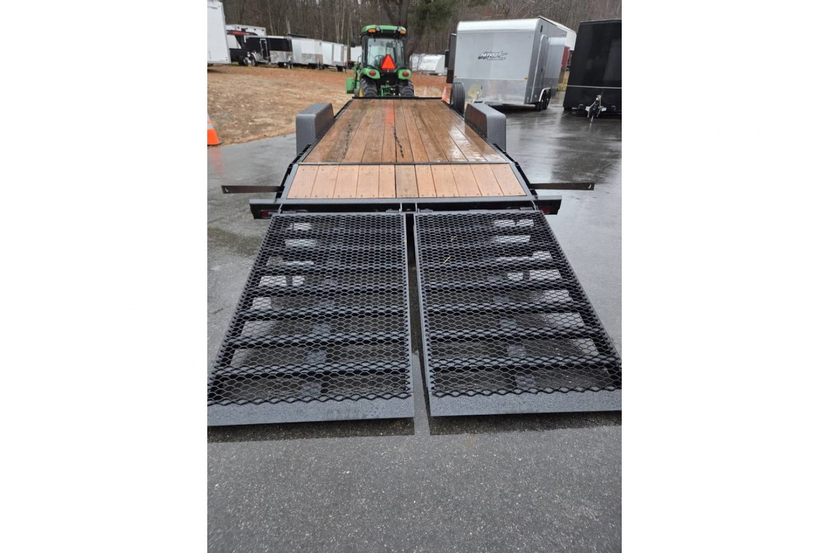 New 2025 7X22 HD Equipment trailer with full width ramps 15,000lb gvwr - KAUFMAN TRAILERS