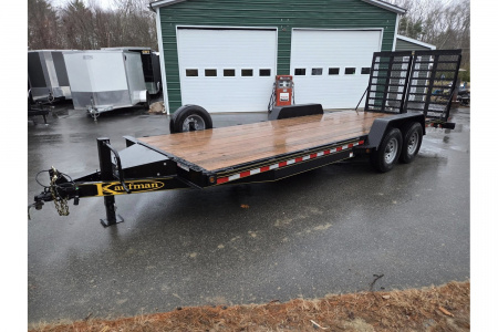 New 2025 7X22 HD Equipment trailer with full width ramps 15,000lb gvwr - KAUFMAN TRAILERS