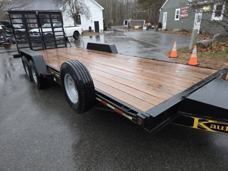 New 2025 7X22 HD Equipment trailer with full width ramps 15,000lb gvwr - KAUFMAN TRAILERS