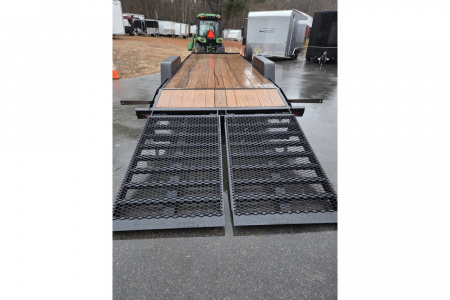 New 2025 7X22 HD Equipment trailer with full width ramps 15,000lb gvwr - KAUFMAN TRAILERS