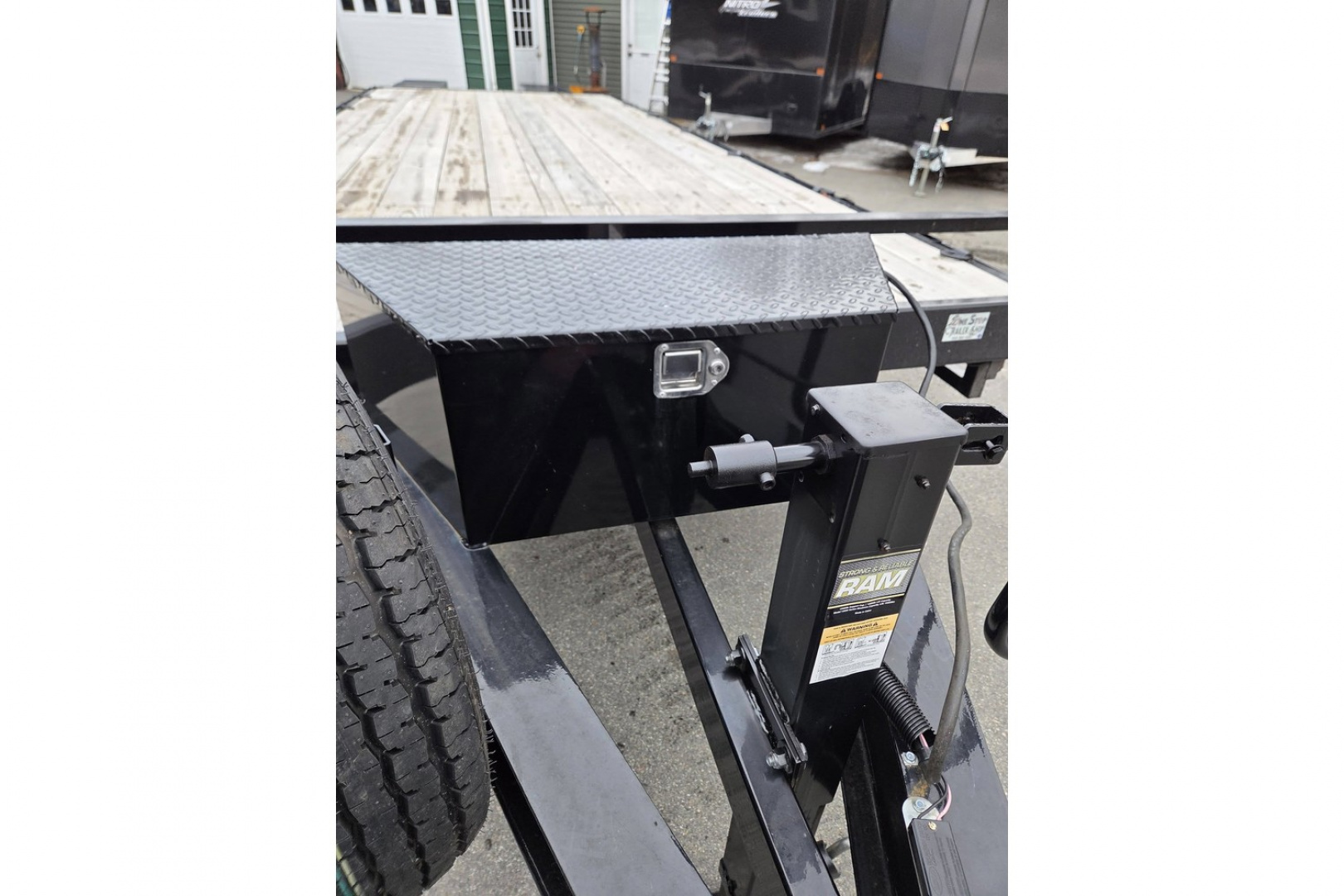 Used 2024 102x26 Deck over equipment trailer with tool box and spring assisted ramps 14,000lb gvwr - Quality Steel & Aluminum Products, LLC