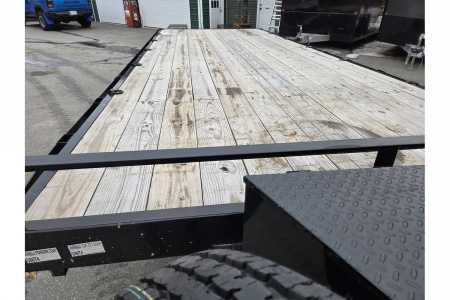 Used 2024 102x26 Deck over equipment trailer with tool box and spring assisted ramps 14,000lb gvwr - Quality Steel & Aluminum Products, LLC
