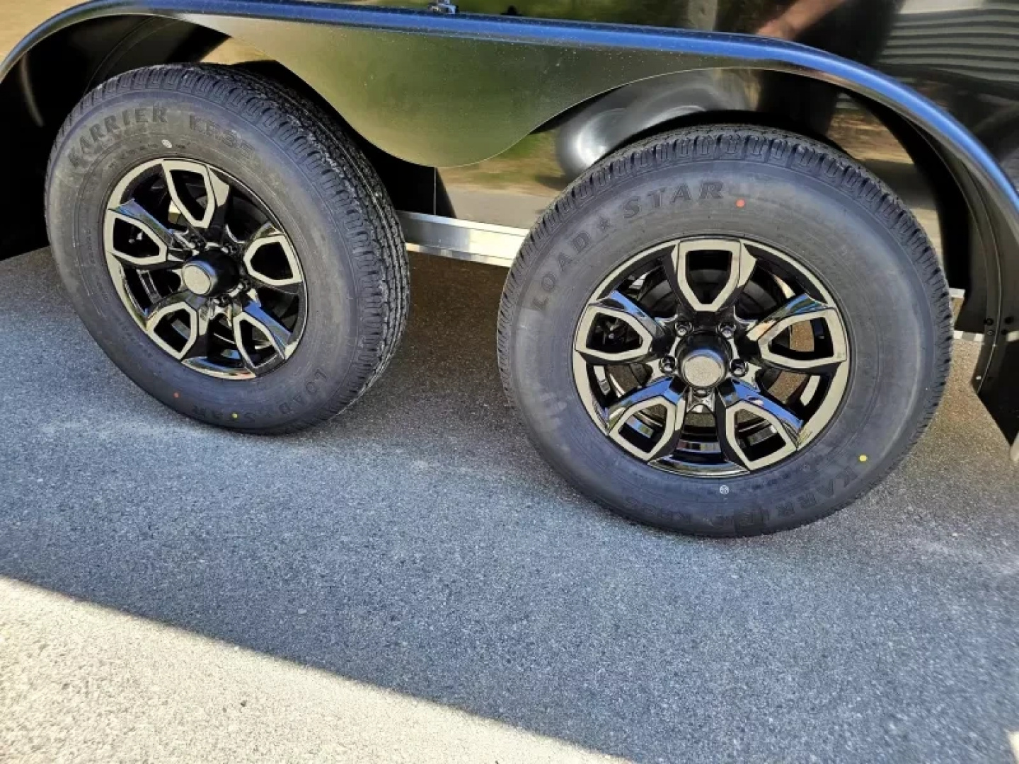 New 2025 7x14 aluminum contractor trailer barn doors - Nitro